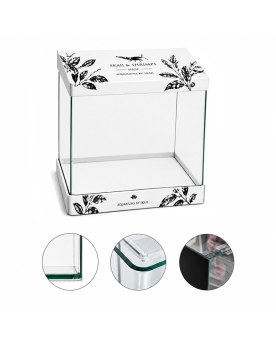 Aquarium Bords Arrondis by Skaii - 20L - 25x25x30cm + Accessoires
