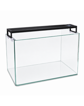 Kit aquarium 38L Aquascaping By Skaii float glass coins arrondis rampe LED SK199 IRC 92