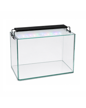 Kit aquarium 28L Easy By Skaii float glass coins arrondis  rampe LED SK203s