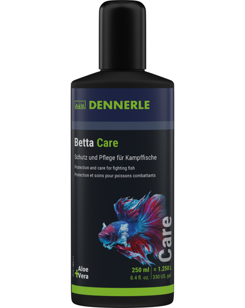 Dennerle Betta Care 250ml soin complet poisson combattant Betta splendens aloe vera