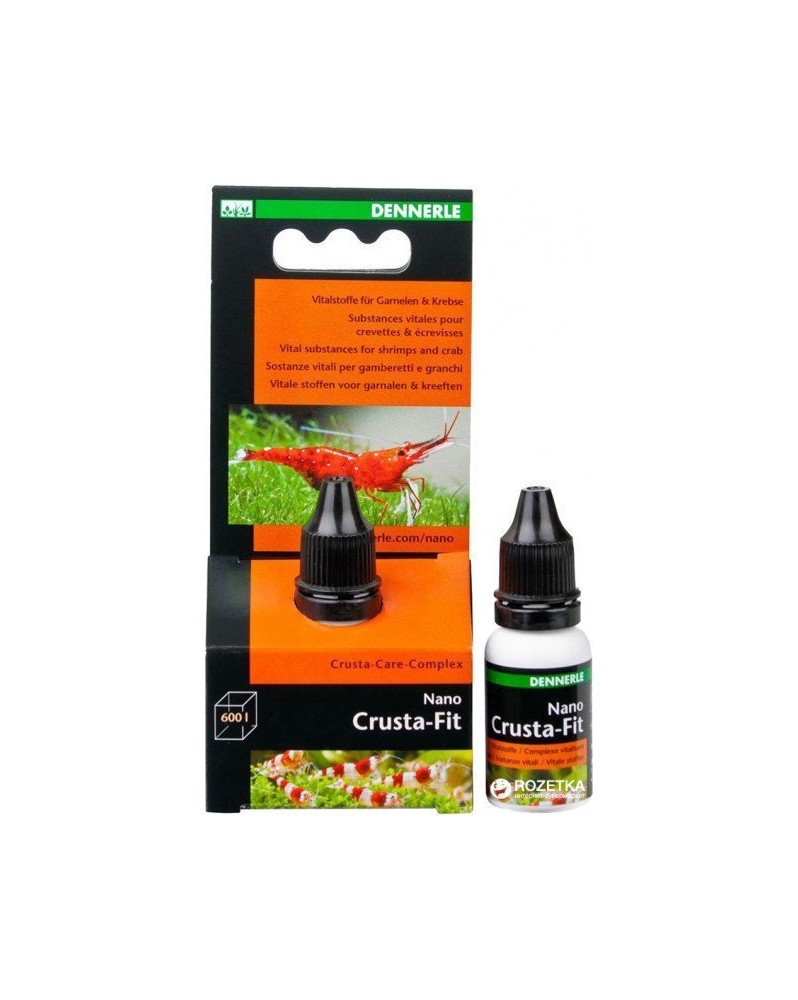 Dennerle Nano Crusta-Fit 15ml soin liquide vitamines crevettes écrevisses aquarium