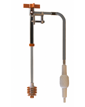 Qanvee G-3 siphon changeur d'eau aquarium poignée rotative brosse nettoyage incluse