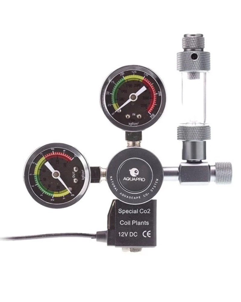 Detendeur CO2 AquaPro NT-102 double manometre electrovanne 12V