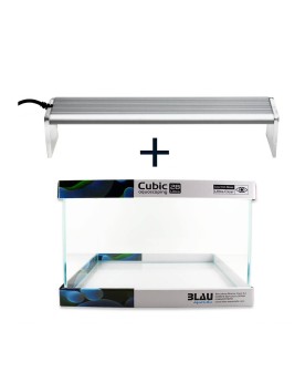 Kit Blau Cubic Aquascaping 40 x 25 x 28 cm (31.5L) + Chihiros A-Serie Kit Blau Cubic Aquascaping 40 x 25 x 28 cm (31.5L) + Chihiros A-Serie