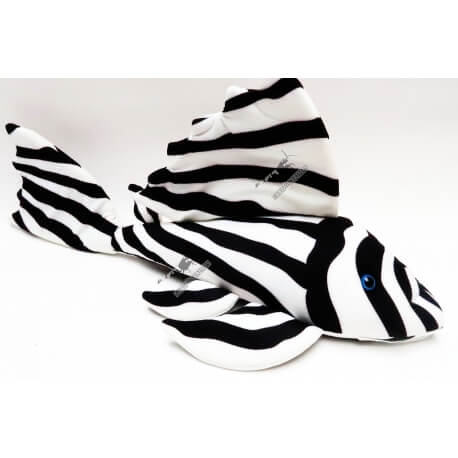 Peluche Jumbo "Pleco Zebra" 60cm