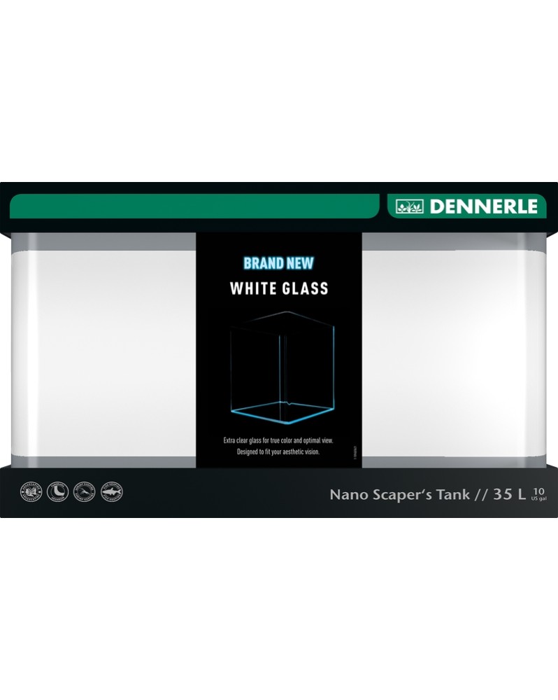 Dennerle Scaper's Tank 35L (Cuve Nue) - White Glass