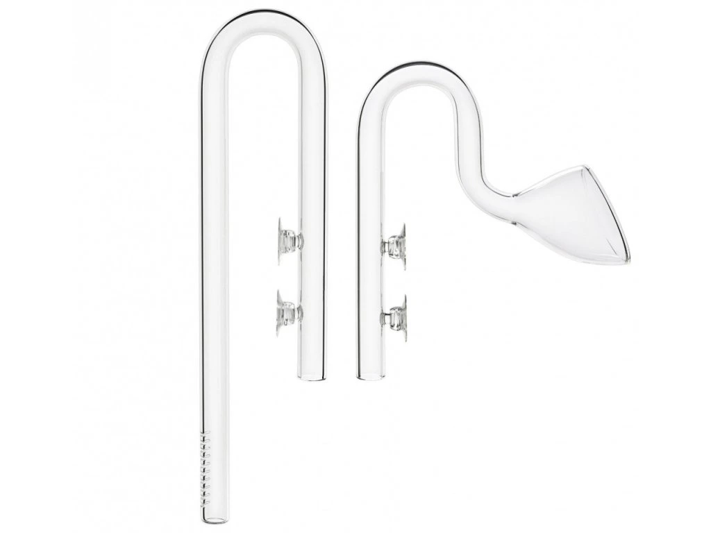 Lily pipe aquarium - canne verre inox acrylique aspiration rejet aquascaping flux surface CO2
