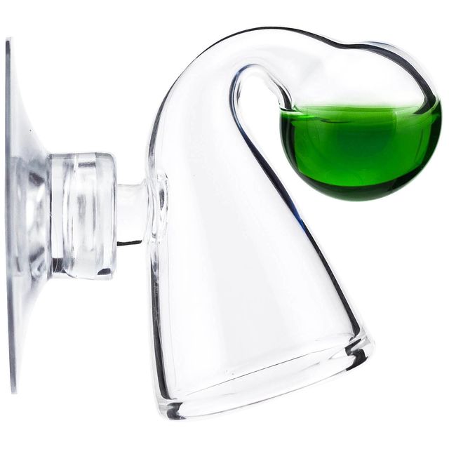 Test CO2 pour aquarium — drop-checker à indicateur coloré pour mesurer le CO2 dissous Test CO2 aquarium - drop checker indicateur coloré vert bleu jaune mesure CO2 dissous aquascaping