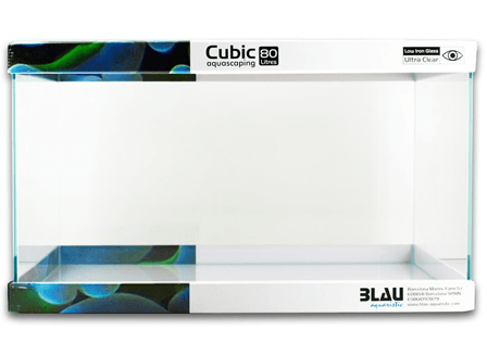 Aquarium Blau - cuve espagnole Cubic ultra-clear aquascaping shallow qualité petit prix crevettes